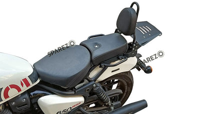 Fit For Royal Enfield Shotgun 650 Touring Backrest With Luggage Rack Black
