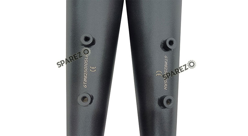 For Royal Enfield GT and Interceptor 650 Silver Stallion Exhaust Silencer Black