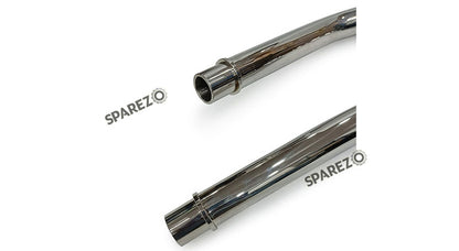 For Royal Enfield GT and Interceptor 650 Silver Stallion Bend Header Pipe Polished
