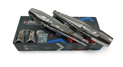 For Royal Enfield GT and Interceptor 650 Silver Stallion Exhaust Silencer LH RH