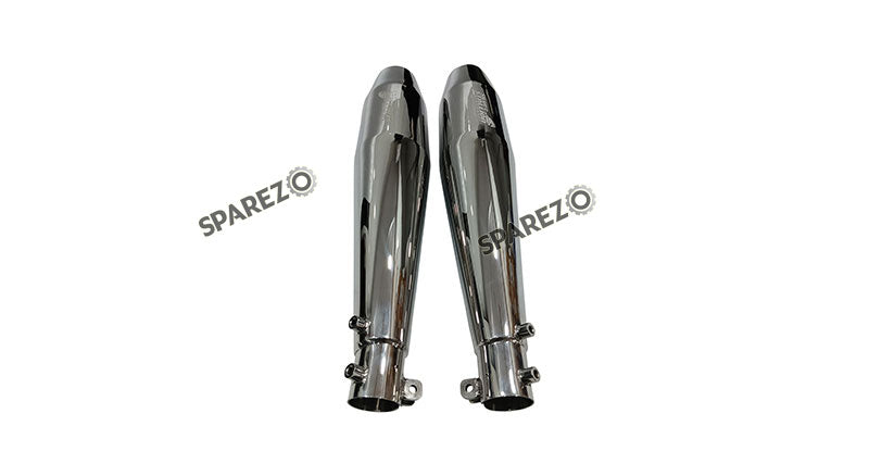 For Royal Enfield GT and Interceptor 650 Silver Stallion Exhaust Silencer LH RH