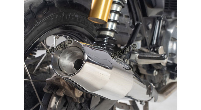 For Royal Enfield GT and Interceptor 650 Silver Stallion Exhaust Silencer LH RH
