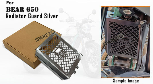 Fit For Royal Enfield Bear 650 Radiator Guard Grill Silver
