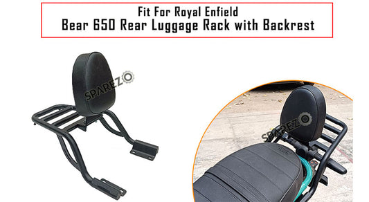 Fit For Royal Enfield Bear 650 Rear Luggage Rack With Backrest