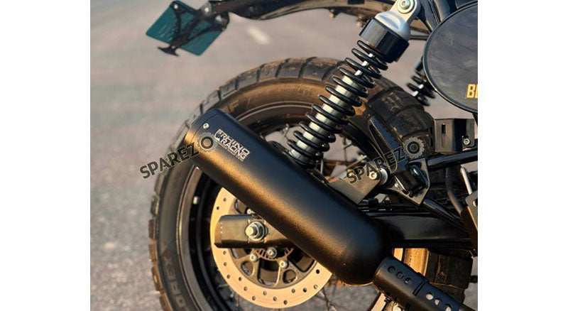 For Royal Enfield Bear 650 Rhino Racing Scramjet Max V2 Black Exhaust Silencer