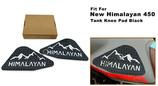 Fit For Royal Enfield New Himalayan 450 Rubber Tank Knee Pad Black and White