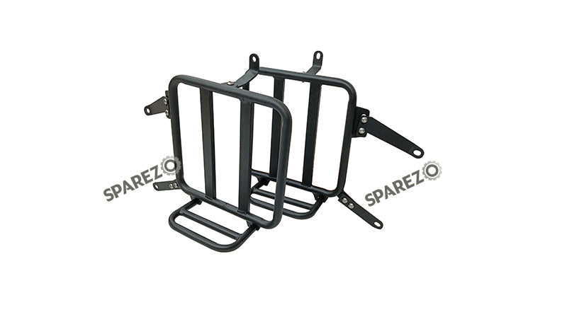 For Royal Enfield Classic 650 Genuine Leather Pannier Bags Olive With Mounting