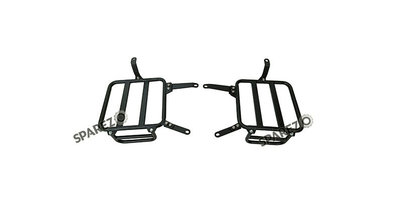 For Royal Enfield Classic 650 Genuine Leather Pannier Bags With Mounting