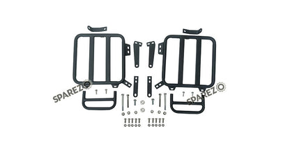 For Royal Enfield Classic 650 Genuine Leather Pannier Bags Green Color With Mounting