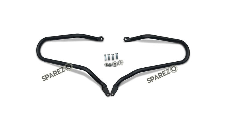 For Royal Enfield Bear 650 Soft Pannier Bags and Mounting Rails Black