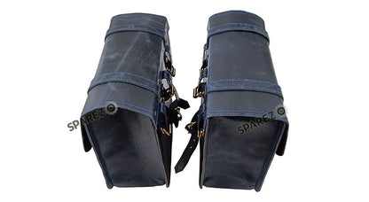 For Royal Enfield Classic 650 Genuine Leather Pannier Bags With Mounting