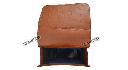 For Royal Enfield Classic 650 Genuine Leather Pannier Bags Tan Brown With Mounting