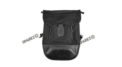 For Royal Enfield Classic 650 Genuine Leather Pannier Black Bags With Mounting
