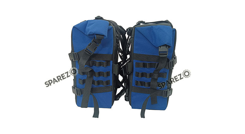 For Royal Enfield Classic 650 Canvas Pannier Bags With Mounting