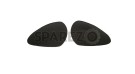 New Pair Of Black Rubber Knee Pads For Enfield Classic BSA Norton Triumph - SPAREZO