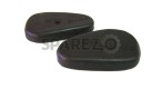 Royal Enfield Embossed Knee Pad Set Black - SPAREZO