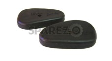 Royal Enfield Embossed Knee Pad Set Black - SPAREZO