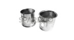 Royal Enfield Front Fork Cover Tube Short Pair Chrome - SPAREZO