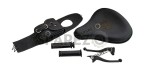 Royal Enfield Classic 350cc 500cc Seat Tank Belt With Grip Set and Lever Set Black - SPAREZO