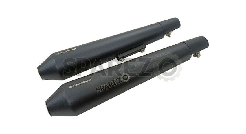 Powerage Polished Exhaust Silencer For Royal Enfield Interceptor 650 – With DB Killer