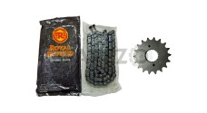 Royal Enfield 102 Link Chain & 18T Front Sprocket For Classic 500cc Model - SPAREZO