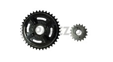 Royal Enfield 18T Front and 38T Rear Chain Sprocket For Classic Model - SPAREZO