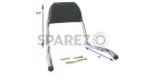 Royal Enfield Padded Backrest Chromed 350cc 500cc - SPAREZO