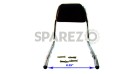 Royal Enfield Padded Backrest Chromed 350cc 500cc - SPAREZO