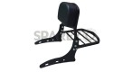 Royal Enfield Bullet Classic 350cc 500cc Harley Style Backrest Black - SPAREZO