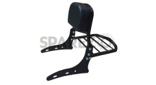 Royal Enfield Bullet Classic 350cc 500cc Harley Style Backrest Black