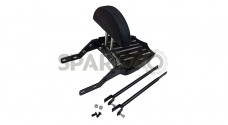 Royal Enfield Classic 350cc 500cc Rear Luggage Rack Black With Backrest - SPAREZO
