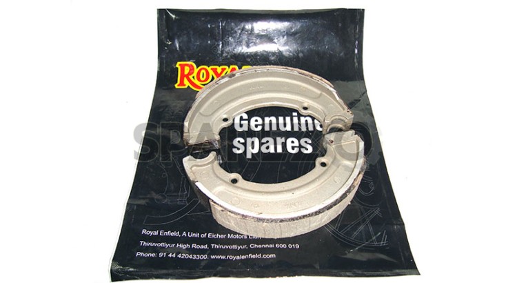 Royal Enfield 6" Brake Shoes Set C/W Lining - SPAREZO