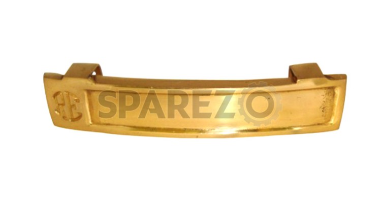 Royal Enfield Brass Fork Crown Plate With RE Logo - SPAREZO