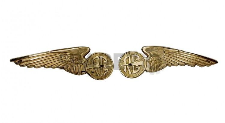 Royal Logo Brass Made Fuel Tank Badges Motif Emblem - SPAREZO