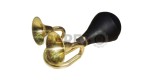 Universal Small Double Brass Horn Car, Bike, Bicycle, Pedal Car, Motor Scooter - SPAREZO