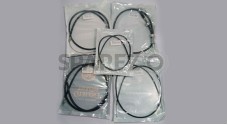 Royal Enfield Cable Kit Black Including Speedo Cable - Set of 5 Cables