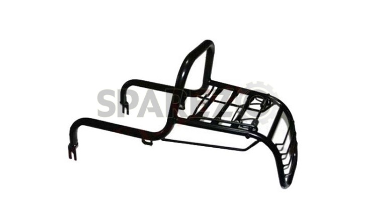 Royal Enfield Black Rear Luggage Carrier Unit, Tail Light Guard - SPAREZO