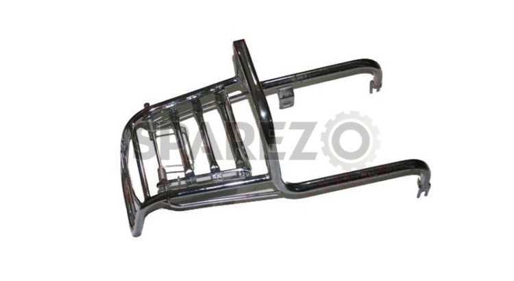 Royal Enfield Chrome Rear Luggage Carrier Unit, Tail Light Guard - SPAREZO