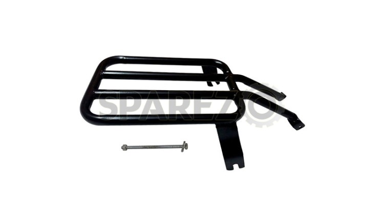 New Royal Enfield Classic Black Rear Luggage Rack Carrier - SPAREZO