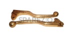 Royal Enfield Brass Engrave Brake & Clutch Levers Etched 7/8" Handlebar - SPAREZO