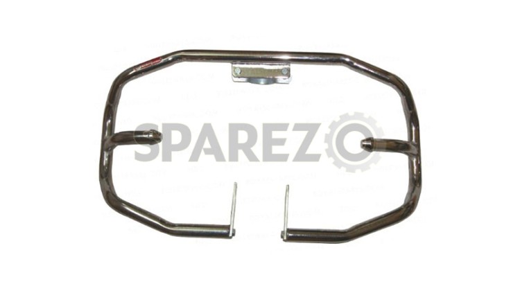 Royal Enfield Solid Diamond Crash Bar Chromed With Fittings - SPAREZO