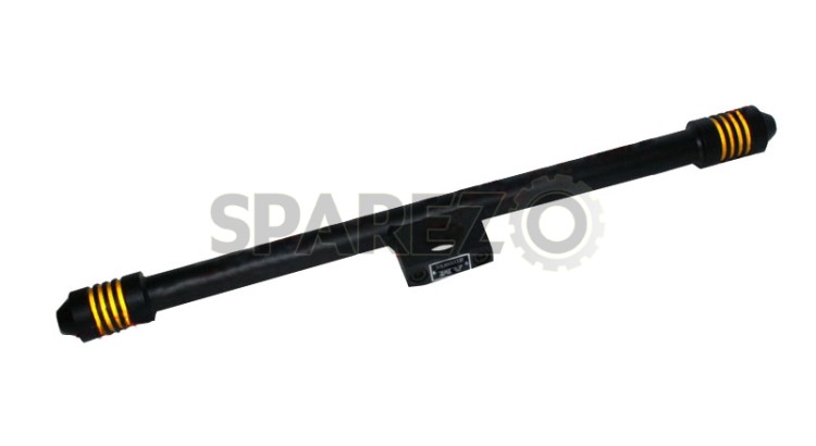 Royal Enfield Front LEG Guard Engine Crash Bar Black Painted - SPAREZO