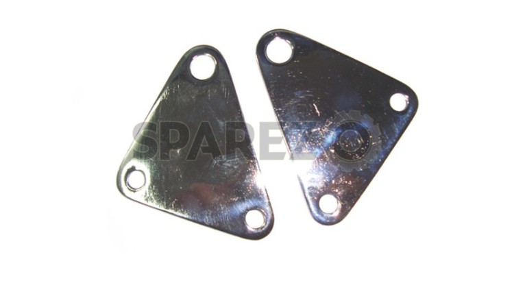 Royal Enfield Gearbox Plate Double Nickel Chromed - SPAREZO