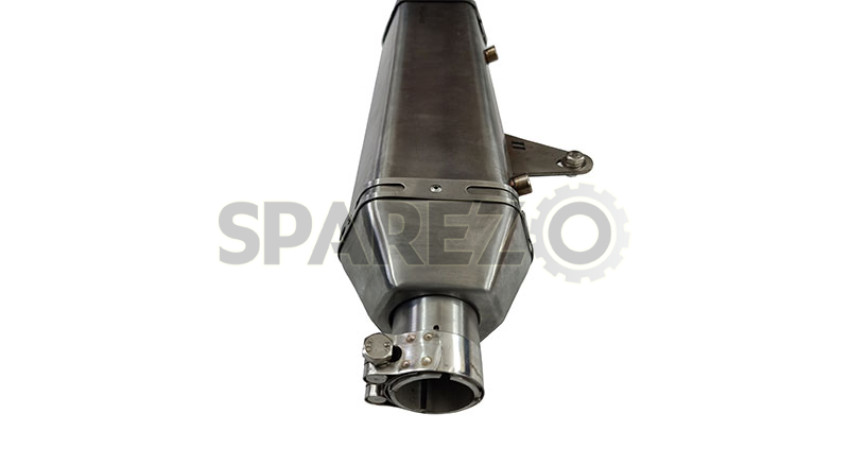 thumbnail interactive-video image 1 of POWERAGE Stainless Steel Exhaust Muffler Silencer For Royal Enfield Himalayan & Scram 411 (2015-2022) 1 of 2