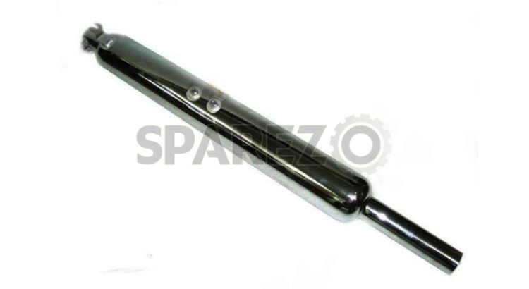 Extra Long Silencer For Royal Enfield New Models Chrome - SPAREZO