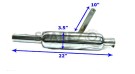 Royal Enfield 350cc Silencer Complete Chromed - SPAREZO