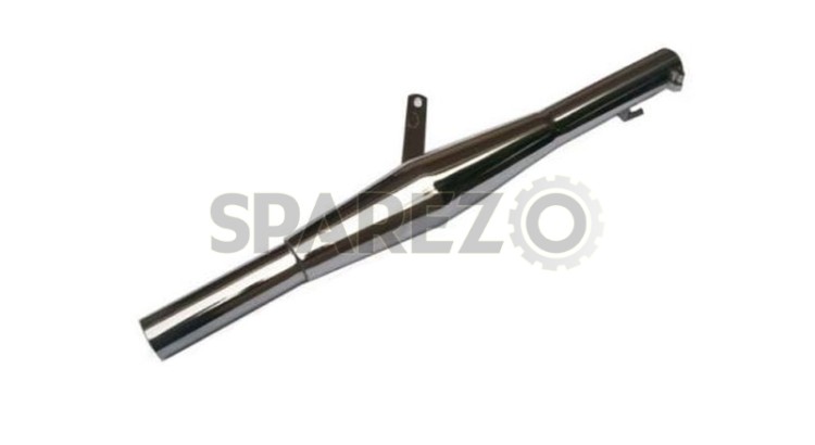 Royal Enfield Bullet Chrome Plated Short Rocket Exhaust Silencer - SPAREZO