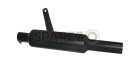 Royal Enfield Black powder Coated 500cc Short Exhaust Silencer & Bracket - SPAREZO