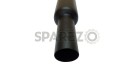 Royal Enfield Classic 500cc 350cc Black Short Exhaust Silencer - SPAREZO