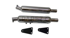 Royal Enfield Interceptor 650cc AEW Exhaust Silencer Pair